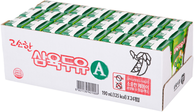 삼육 고소한두유A 190mlx48입, 190ml, 48개