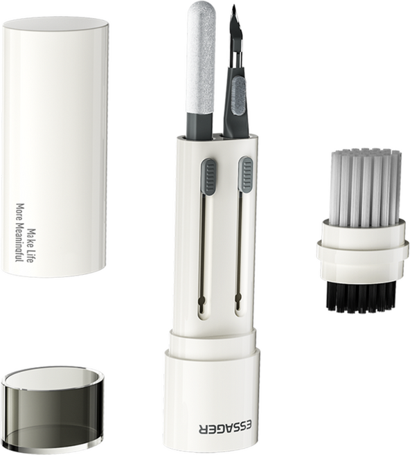 Essager 에어팟 1/2/3/프로 버즈 먼지 제거 청소 키트 이어폰 청소용품, 1개, 블랙