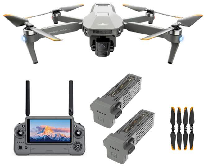 KF100 Max 고급형 항공 촬영 낚시 드론 4K 최대 20km 터치스크린(한글설명서), 일반형 배2, 1개