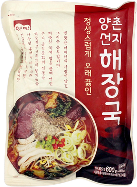 고향식품 양촌 선지 해장국 600g 즉석 요리 해장국 실온 대용량 가정용 밀키트 업소용, 3개