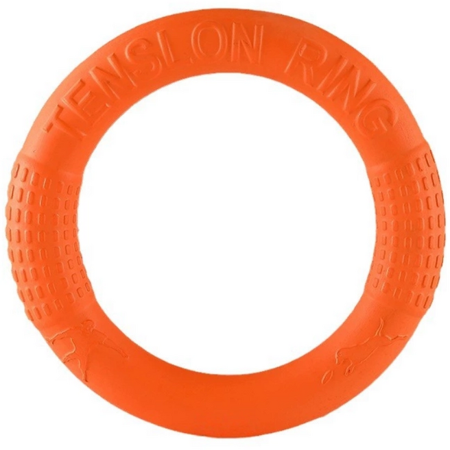 애견 EVA 링 원반 던지기 강아지 프리스비 도그 2사이즈 4컬러 반려견 플라잉링, 오렌지, 1개