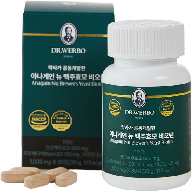 맥주효모 비오틴 아나게인뉴, 1개, 30정