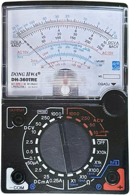 동화전자 아날로그 멀티테스터 DHA-360TRE, 1개
