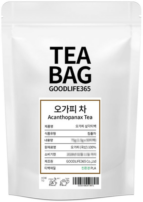 굿라이프365 오가피 오갈피 차 삼각티백 100티백, 1.5g, 100개입, 1개