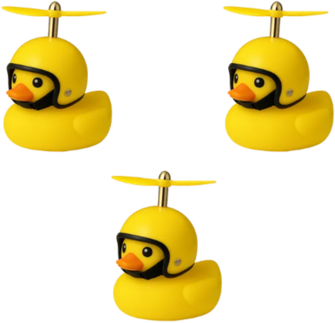 러버덕 랜덤 3종 오리벨 후미등 바이크 자전거 오토바이후미등 헬멧 프로펠러, 랜덤3종