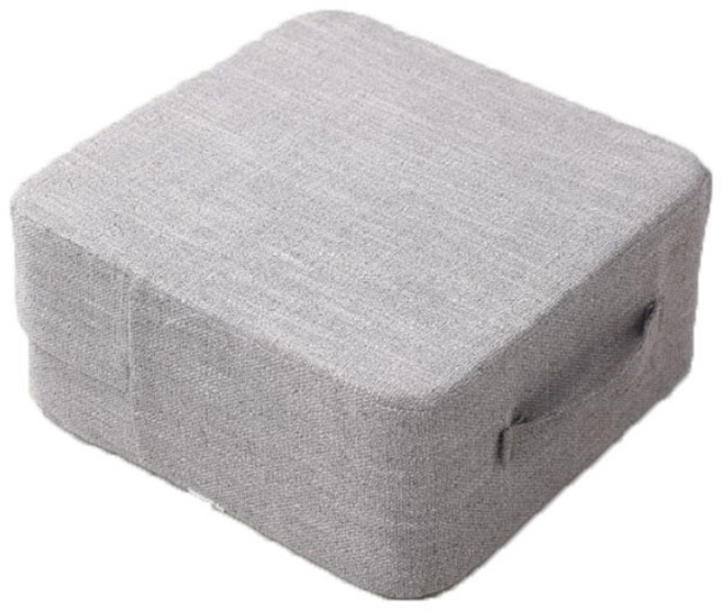 키밍 네모 높이쿠션, 그레이