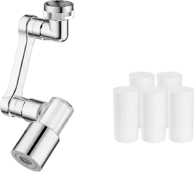 니즈몬 회전 연장탭 1080도 워터탭 필터 포함, 1개, 수도꼭지