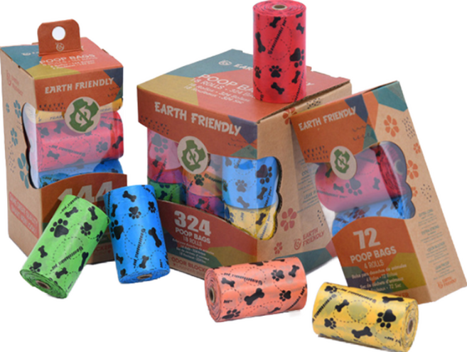 콘토리마켓 강아지 배변봉투 산화생분해 품백, 1세트, 16개입, 랜덤