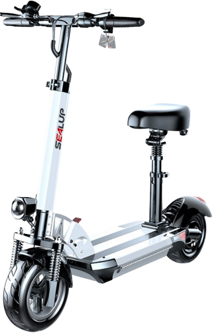 네오트랙 튼튼한 전동킥보드출퇴근 충격흡수 접이식 좌식 킥보드 48v 40km, 21AH화이트