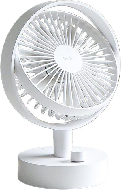 에너비 탁상용 선풍기 무선 좌우회전 저소음 휴대용 enb100, 화이트