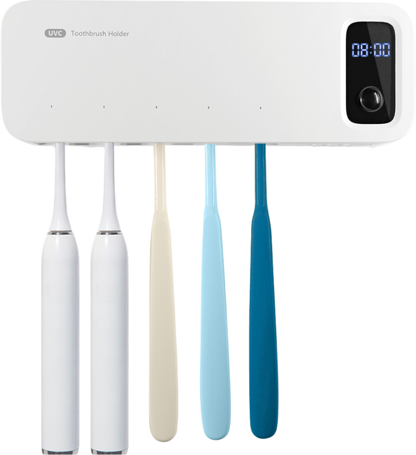 UV-C AI 스마트 케어 칫솔 살균기, white, ES901C