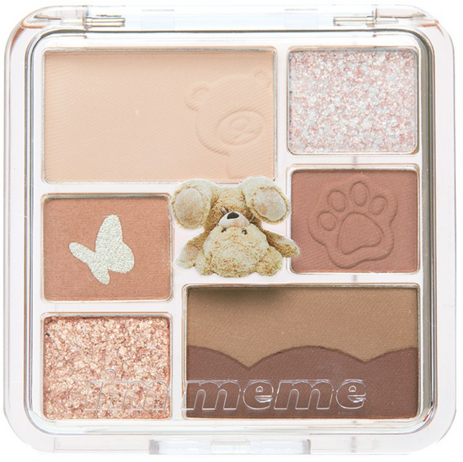 아임미미 원더 소프트 레이어 아이 섀도우 팔레트 마이테디, 브라운, 1개