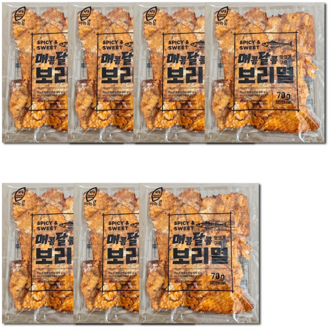 매콤달콤 보리멸, 7개, 70g