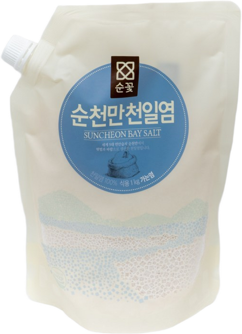 순꽃 순천만천일염 가는염 우수천일염 사용 HACCP, 1개, 1kg