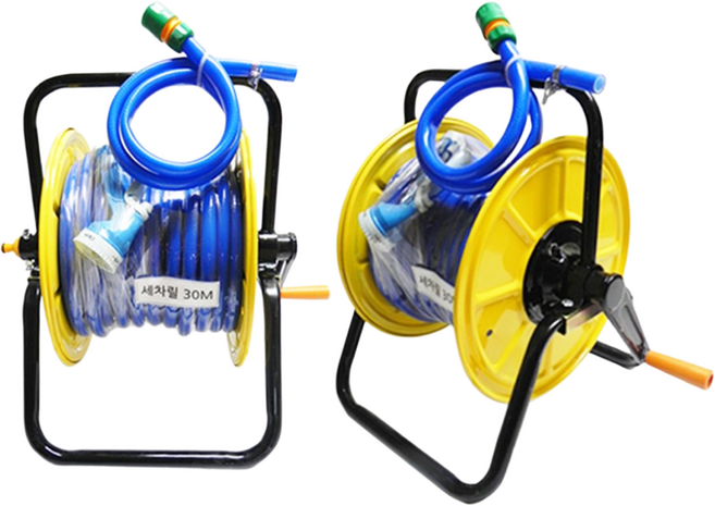 국산 호스릴 릴호스 다기능 셀프 세차릴 분사기포함 20m, 1개