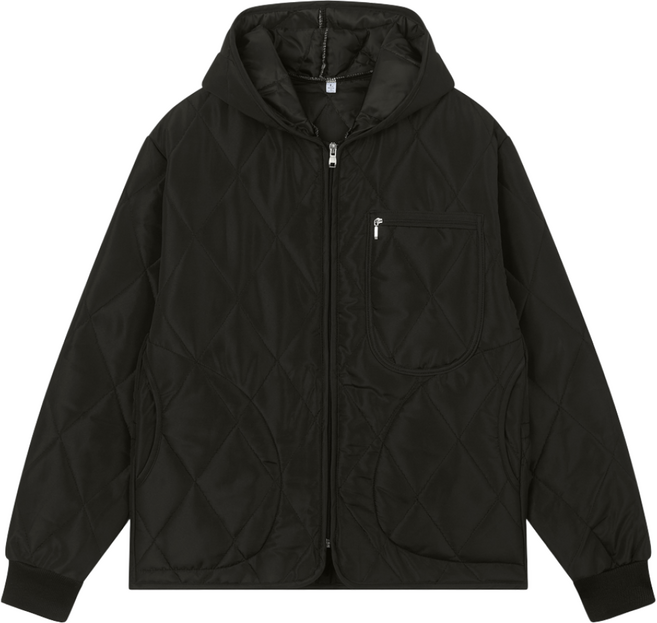 테너티 포켓 후드 깔깔이 무지 누빔 패딩점퍼 남녀공용 빅사이즈 방한 작업복 TNT092