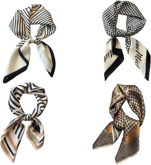 보나히 고급 정사각 스카프 4종세트