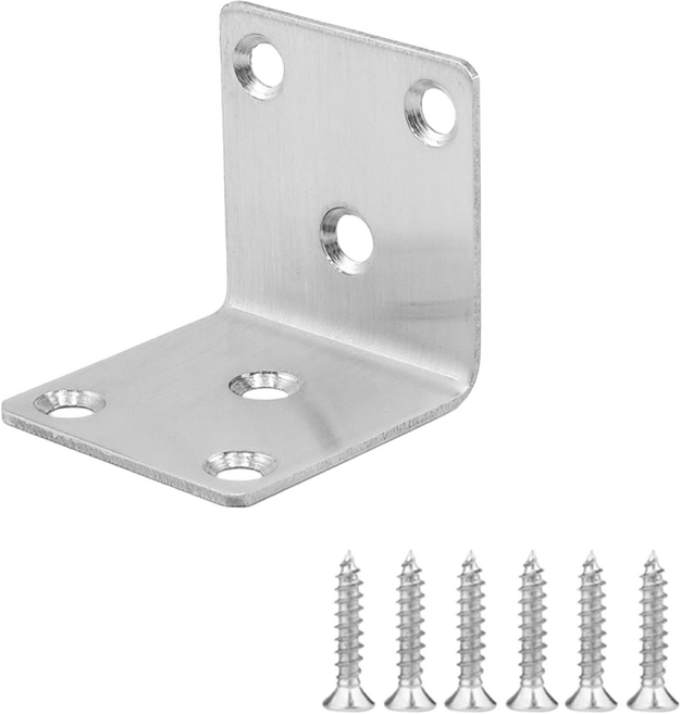 유스툴 스텐 꺽쇠 L자 사각 브라켓 연결대 보강 철물 10개