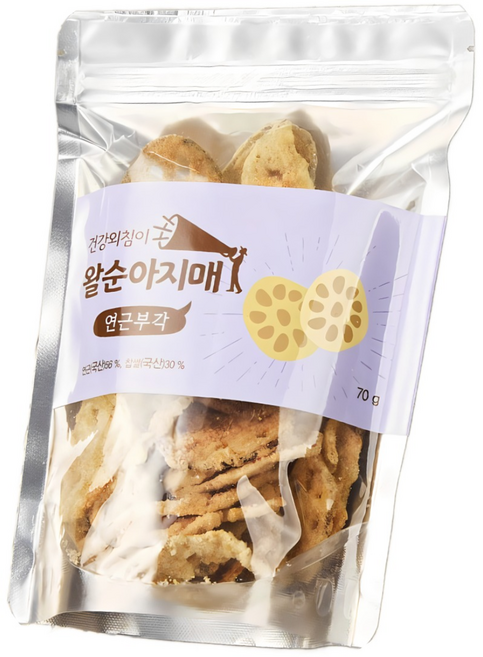 강화 왈순아지매 찹쌀 연근부각 70g, 1개