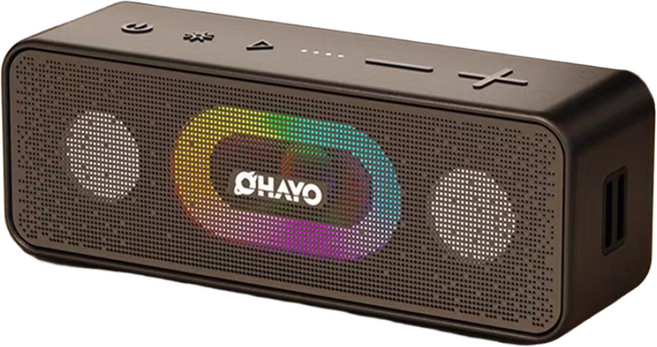 OHAYO 블루투스 스피커 미니 휴대용스피커 방수스피커 고출력 스테레오 오디오 LED, 블랙, S11