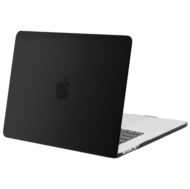 MOSISO Air 13.6인치 2026 2025 2022 맥북 에어 M4 M3 M2 A2681 A3240 A3113 크리스탈 하드 쉘 긁힘 방지보호 커버, 검정색, 1개