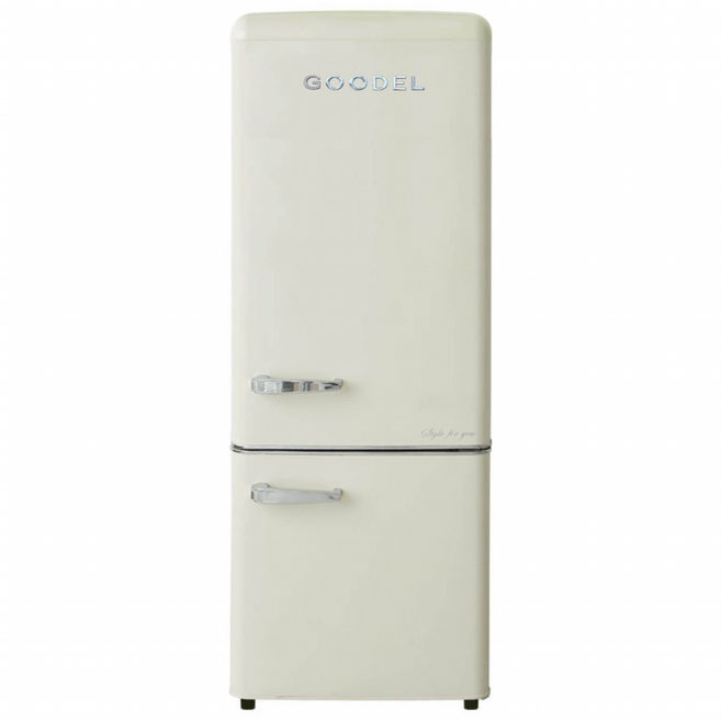 구델 리얼레트로 AI 미니 200L 2도어냉장고 방문설치, RGC20ADJ