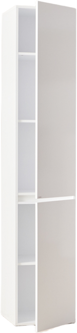 레브 400 키큰장 틈새장 팬트리 냉장고장 좌측도어, 화이트_ 기본도어(DRC901W0C)