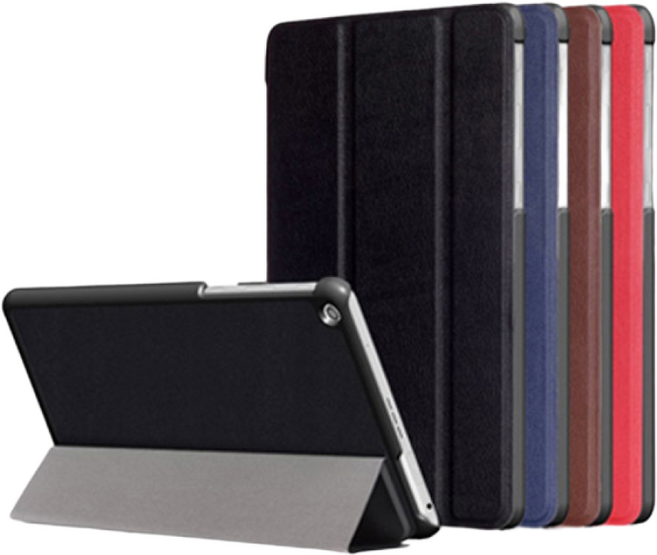 아랑 갤럭시탭 S6 Lite 10.4 SM-P610 P615NO 회전스탠드케이스 북커버 방탄유리, 3단케이스 네이비, 1개