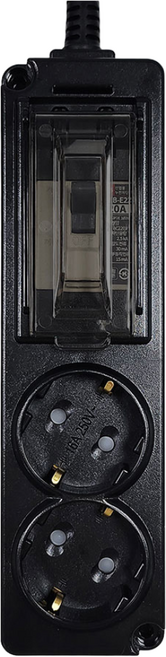 탭앤탭 고용량 멀티탭 4000W 에어컨 건조기 세탁기 대형가전 배선차단/누전차단 2구/3구 블랙, 1개, 배선 차단 2구 블랙, 3m