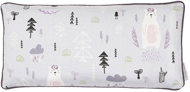 아띠블랑 신생아용 메밀 편백 태열베개, 화이트 베어 그레이, 1개