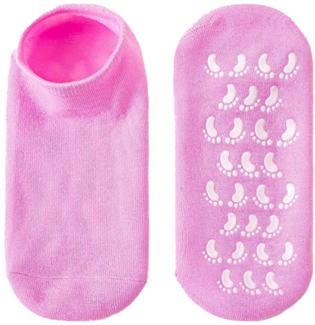 발 보습양말 실리콘 각질 제거 풋패드, 1개