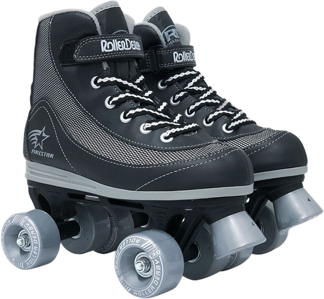 롤러더비 아동용 롤러스케이트 파이어스타 블랙, 1개