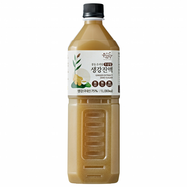 봉동 온리당 무설탕 생강 진액 생강엑기스 생강청 생강차, 1L, 1개입, 2개