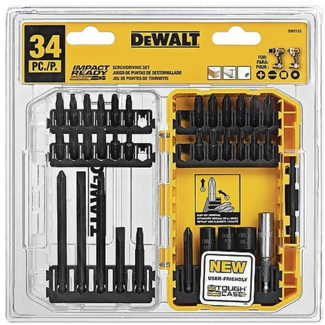 디월트 DW2153 스크류드라이버 임팩세트 34p, 1개