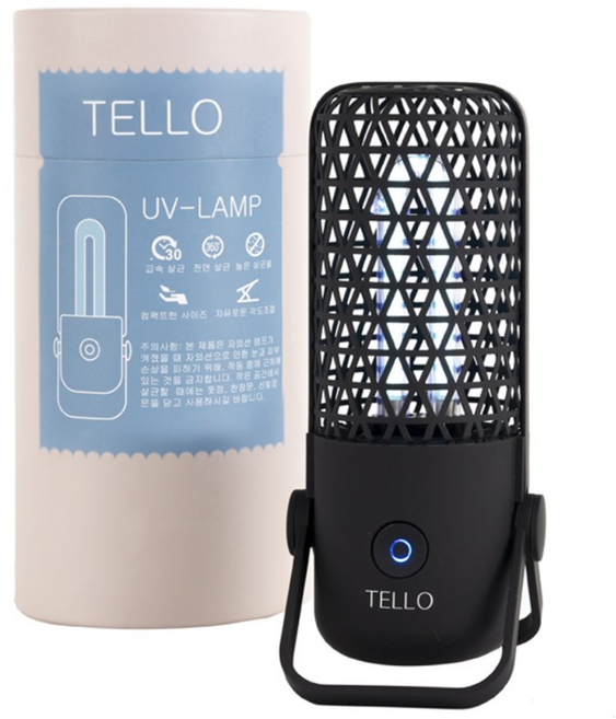 텔로 UV LED 살균기 미니 자외선 소독기 휴대용 침대 침구류 진드기 빈대 멸균기, TUV10