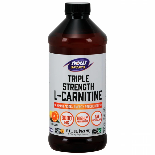 나우푸드 트리플 스트랭스 L-카르니틴 3000mg 시트러스 비건, 3g, 473ml, 1개 - 쿠팡