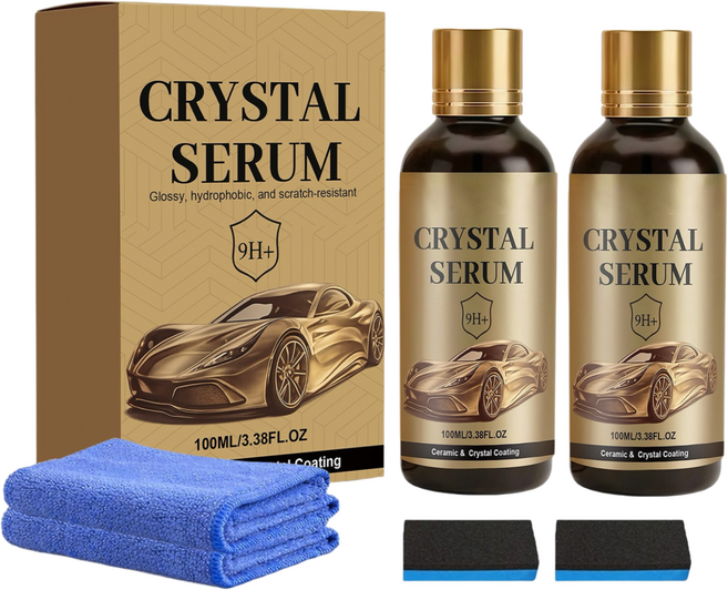 Zeekr PTZ 크리스탈 세럼 세라믹 자동차 코팅 키트 크리스탈 세럼 9시간 그래핀 세라믹 코팅 오래 지속되는 자동차 보호, 2개, 100ml