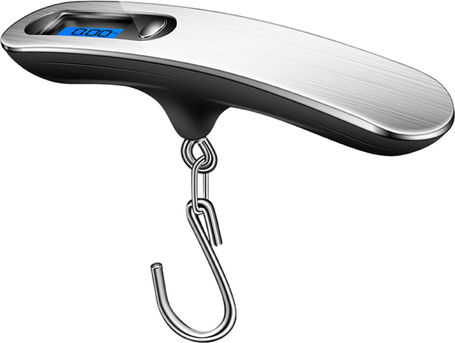 칼뷔트 캐리어 손저울 무게 측정기, 실버, 휴대용 저울, 50kg