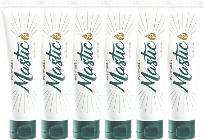 매스틱 24K 잇몸 치약 6개 구강 마이크로바이옴 잇몸질환 입냄새 세균 케어, 110g