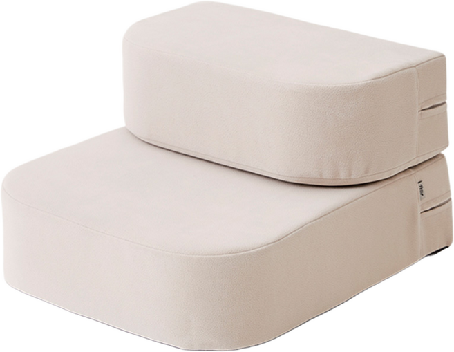 펫토 클린펫계단 이지패브릭 논슬립 강아지 계단 스텝, 오트밀, 1세트