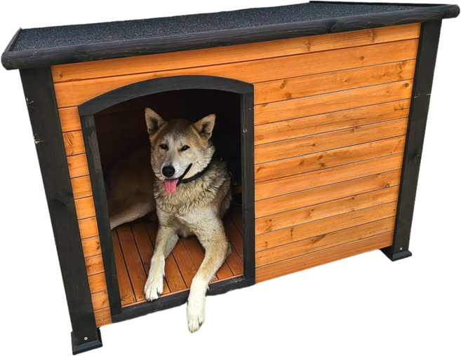원목 야외 대형견집 (디자인1), 1개