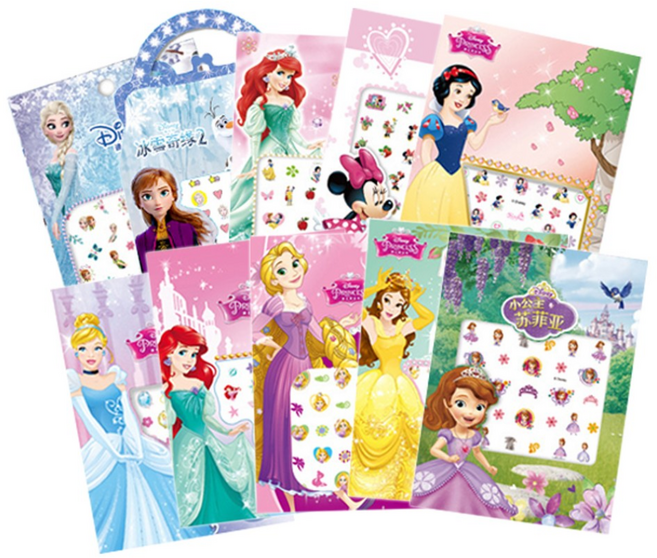 캐보트 10종 키즈 아동 네일스티커 겨울왕국 공주캐릭터