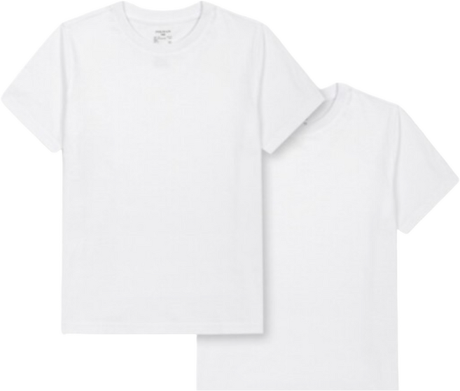 [오늘 출발] 폴햄 키즈 라운드넥 아동공용 기본 반소매 무지티셔츠 2팩