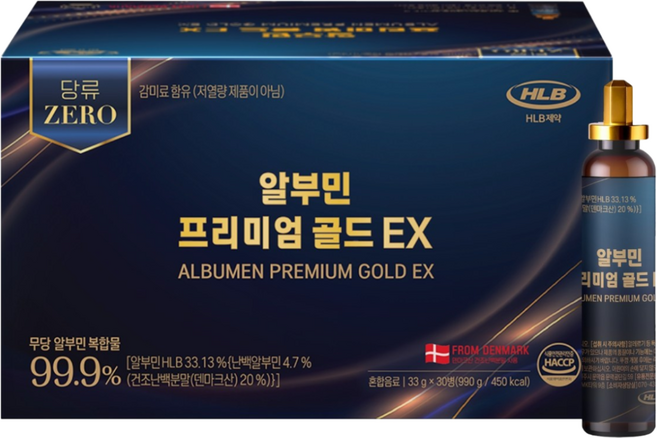 HLB제약 알부민 프리미엄골드 EX 당제로 고함량 99.9% (32 990mg), 990g, 1박스