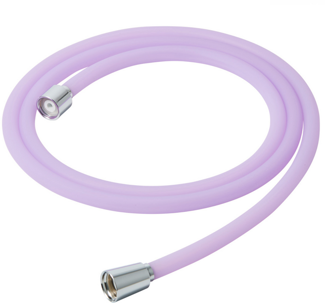 올바 의료용 실리콘 샤워호스, 블루밍라벤더, 1개