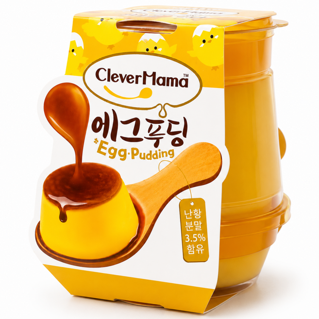 클레버마마 에그푸딩 카라멜, 18개, 100g