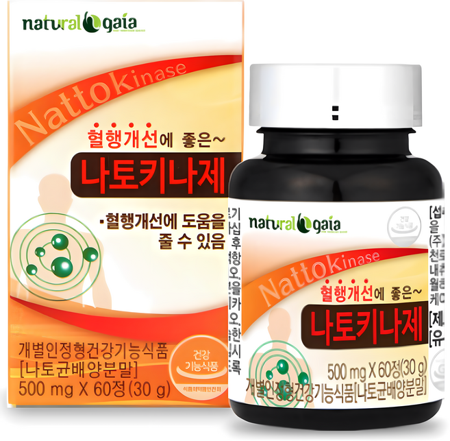 혈행개선에 좋은 나토키나제, 60정, 1개