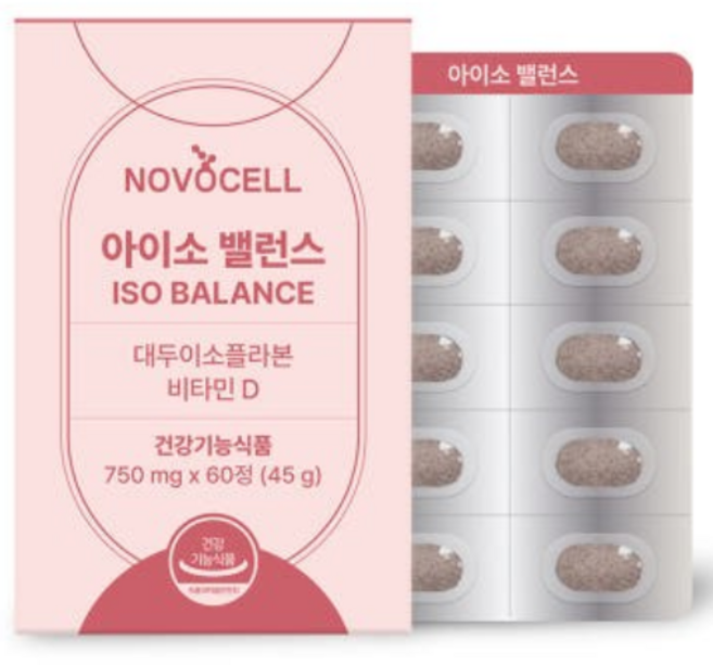 아이소밸런스 갱년기 여성 대두이소플라본 비타민D 에스트로겐 영양제, 1개, 60정