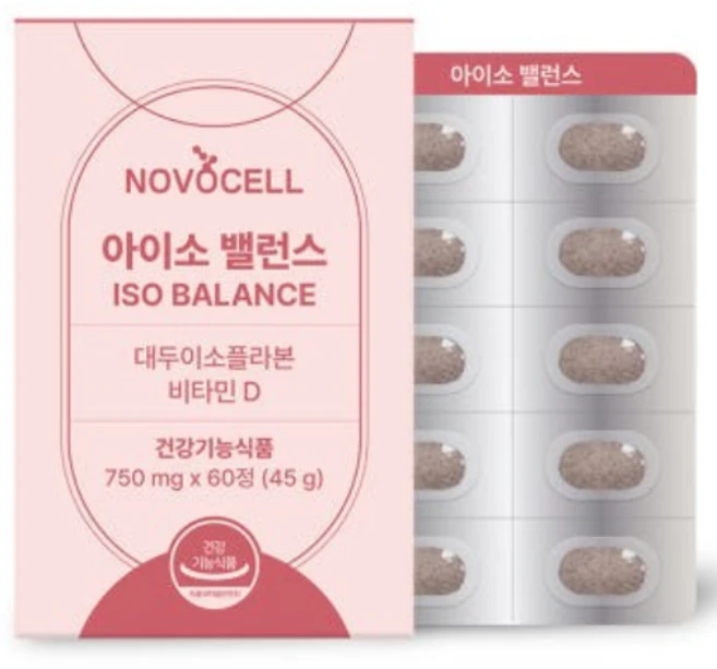 아이소밸런스 갱년기 여성 대두이소플라본 비타민D 에스트로겐 영양제, 1개, 60정 - 쿠팡
