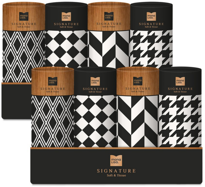 모나리자 원통형 시그니처 고급티슈 80매, 4개입, 2개